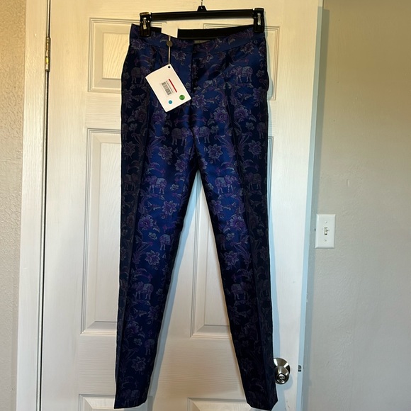 New authentic Alberta ferretti jacquard pants